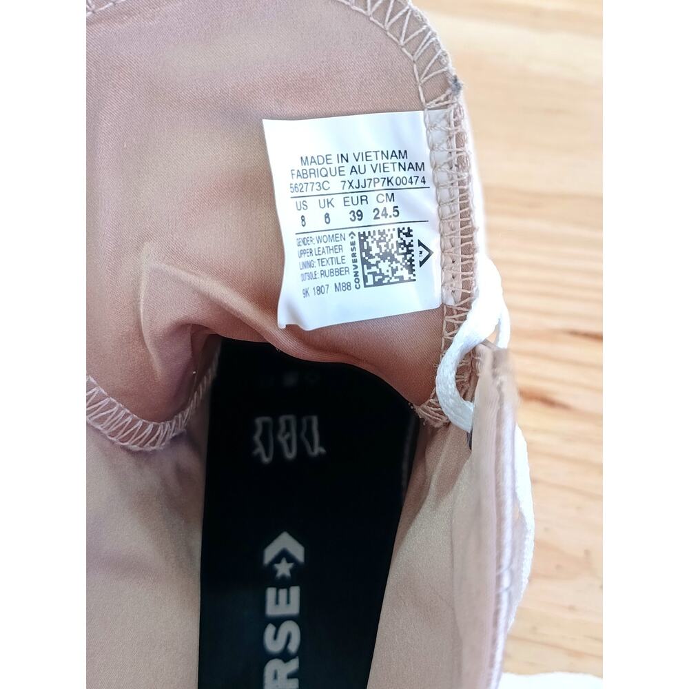 Converse All Star Chuck Taylor Rose Gold/White Women 8 Casual Sneaker - Picture 10 of 11